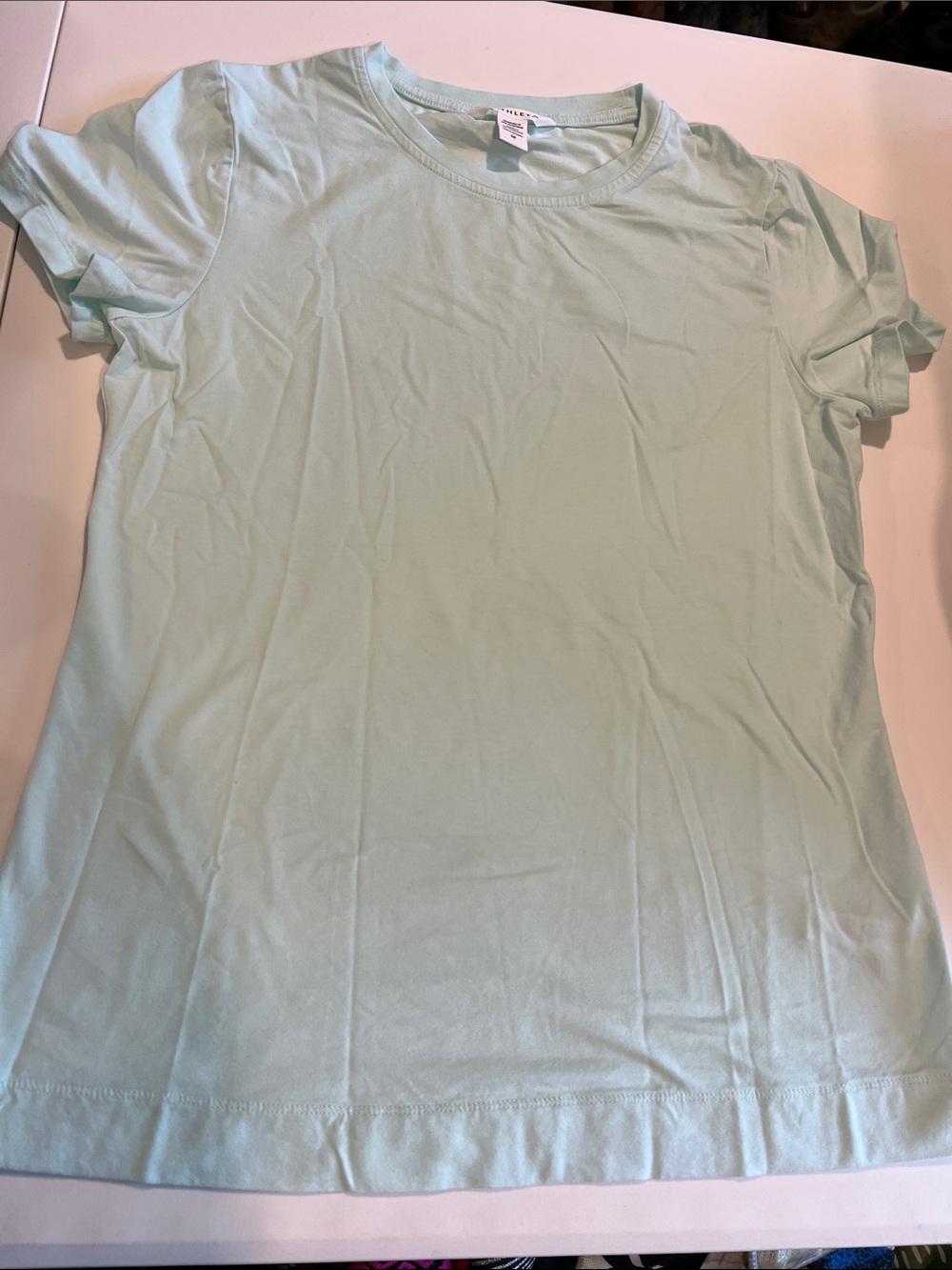 Athleta Light Mint Short-Sleeve Tee - m